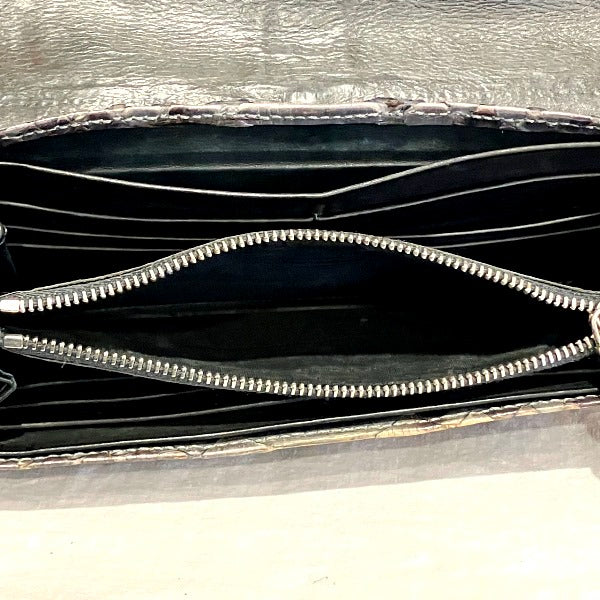 Chloe Python Bi-foldLong Wallet Brown Black