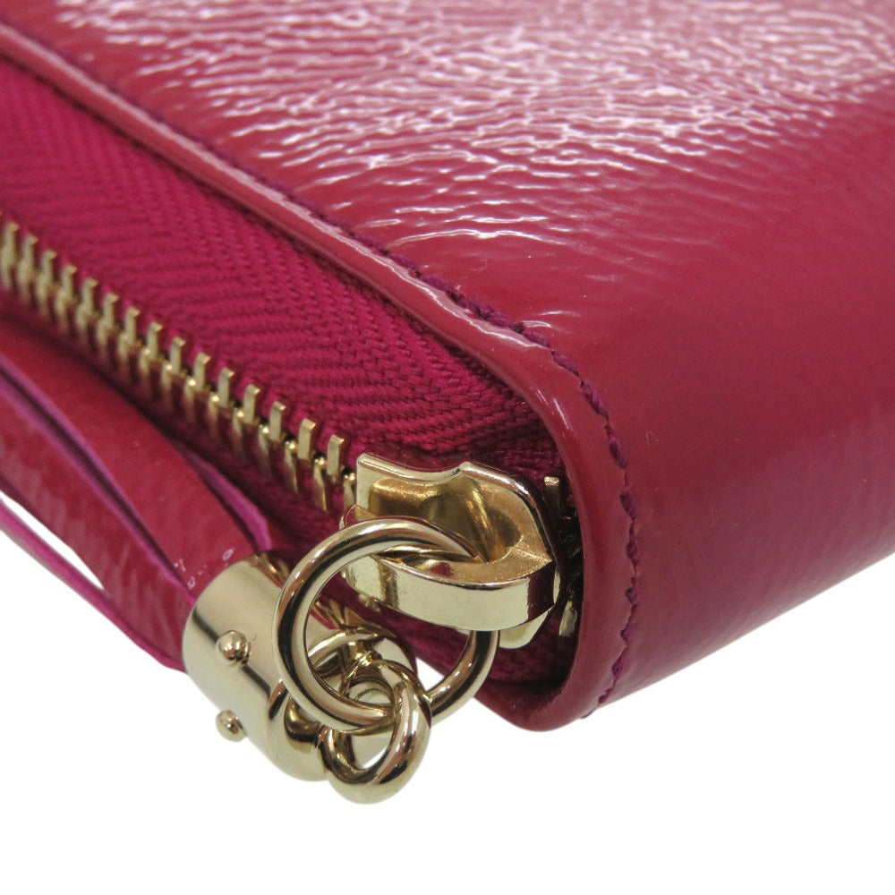 GUCCI Long Wallet Patent leather purple SOHO