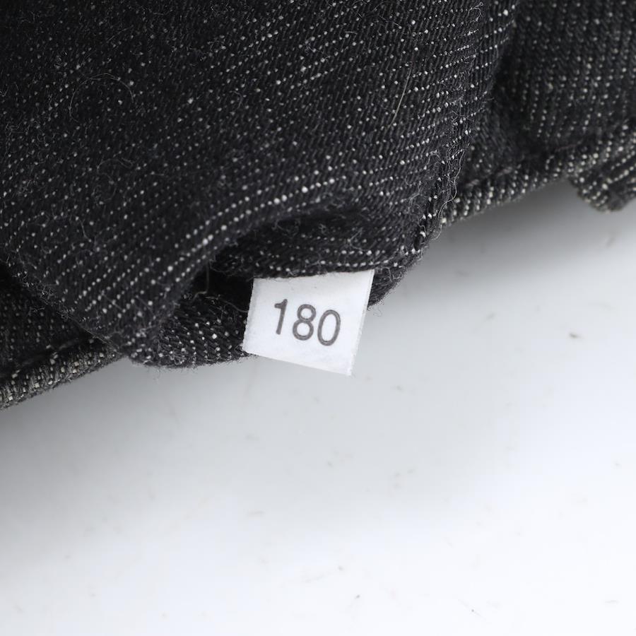 PRADA Canvas Crystal Studded Canapa Top Handle Bag Denim Black