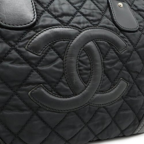 CHANEL Paris New York Line Matelasse Coco Mark Tote Bag Shoulder