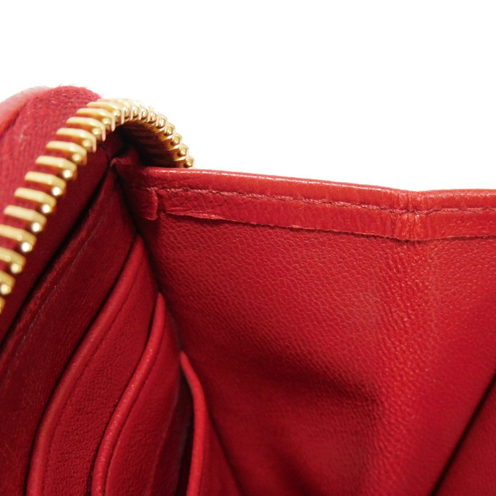 MIUMIU Long Wallet Nappa Leather (Rumskin) Matelasse