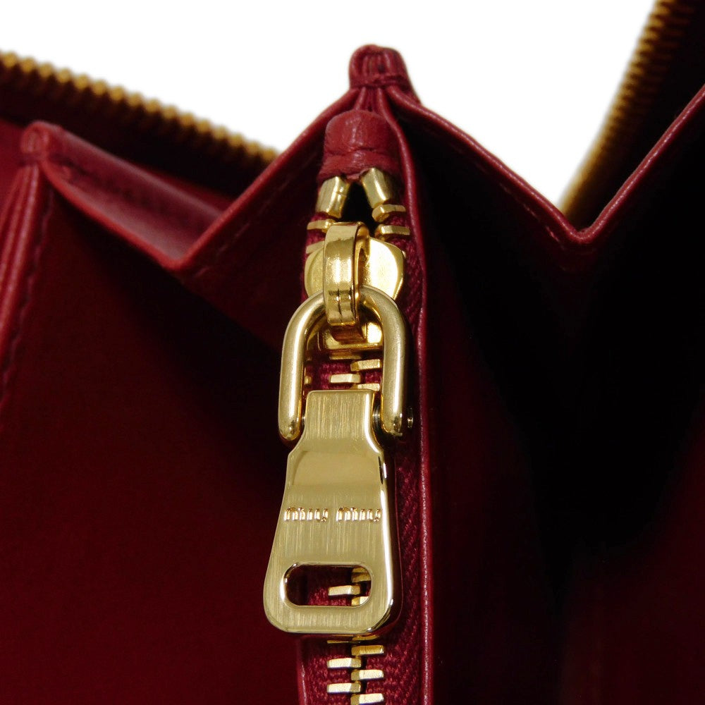 MIUMIU Long Wallet Nappa Leather (Rumskin) Matelasse
