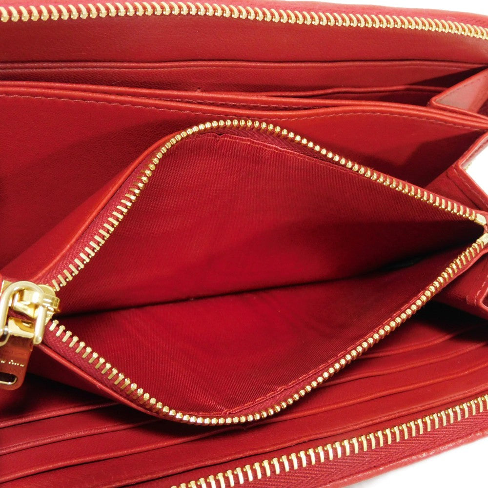 MIUMIU Long Wallet Nappa Leather (Rumskin) Matelasse