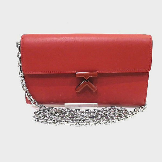 Kenzo K-Chain  Red Leather Wallet Shoulder Bag