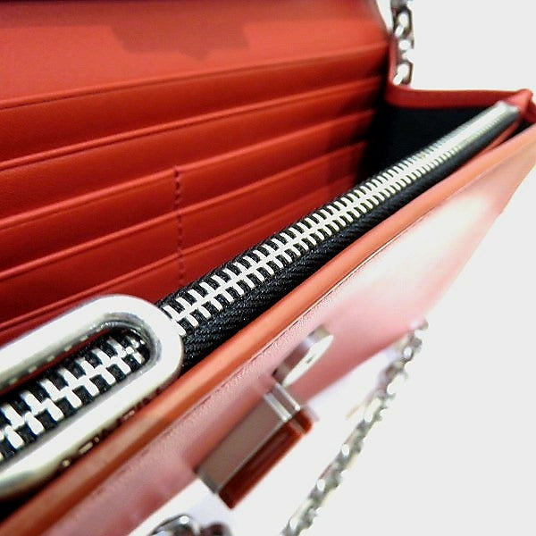 Kenzo K-Chain  Red Leather Wallet Shoulder Bag