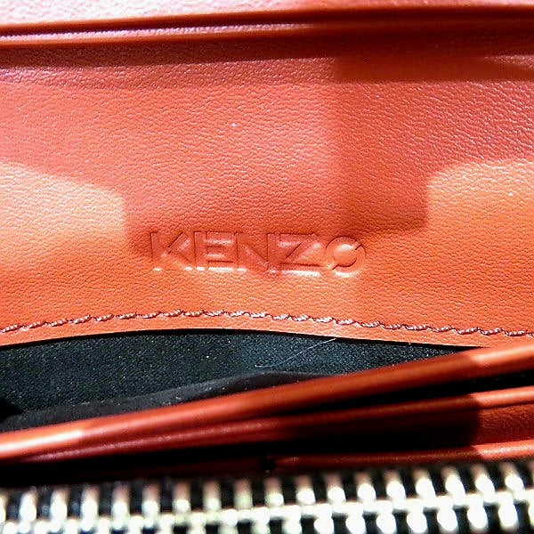 Kenzo K-Chain  Red Leather Wallet Shoulder Bag