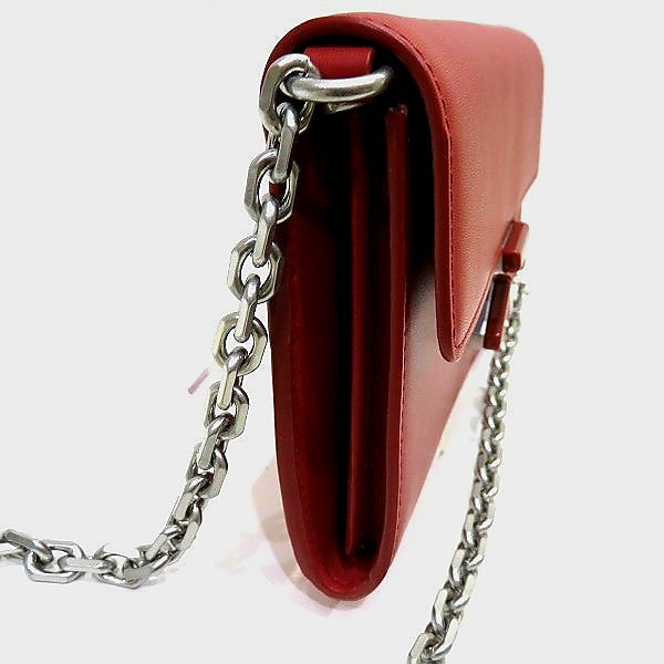 Kenzo K-Chain  Red Leather Wallet Shoulder Bag