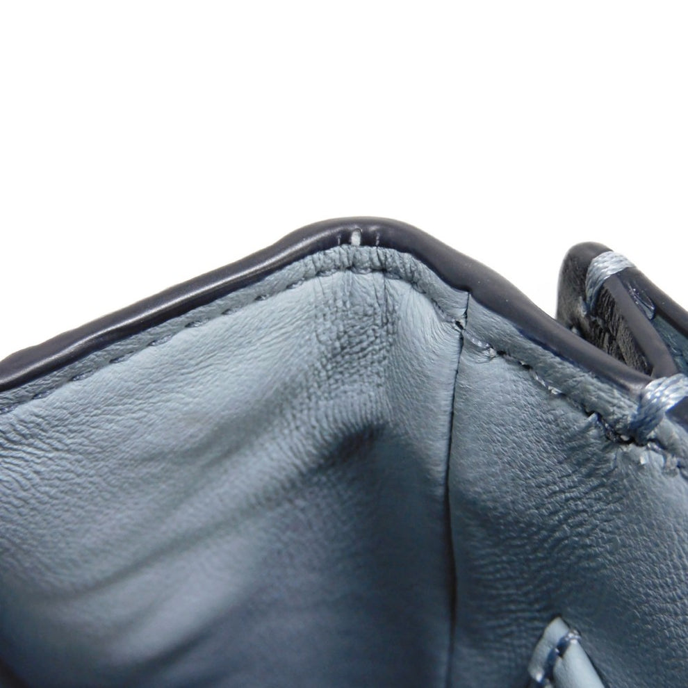 Coach Drifter Shoulder Bag Python Suede Pebble Light Blue