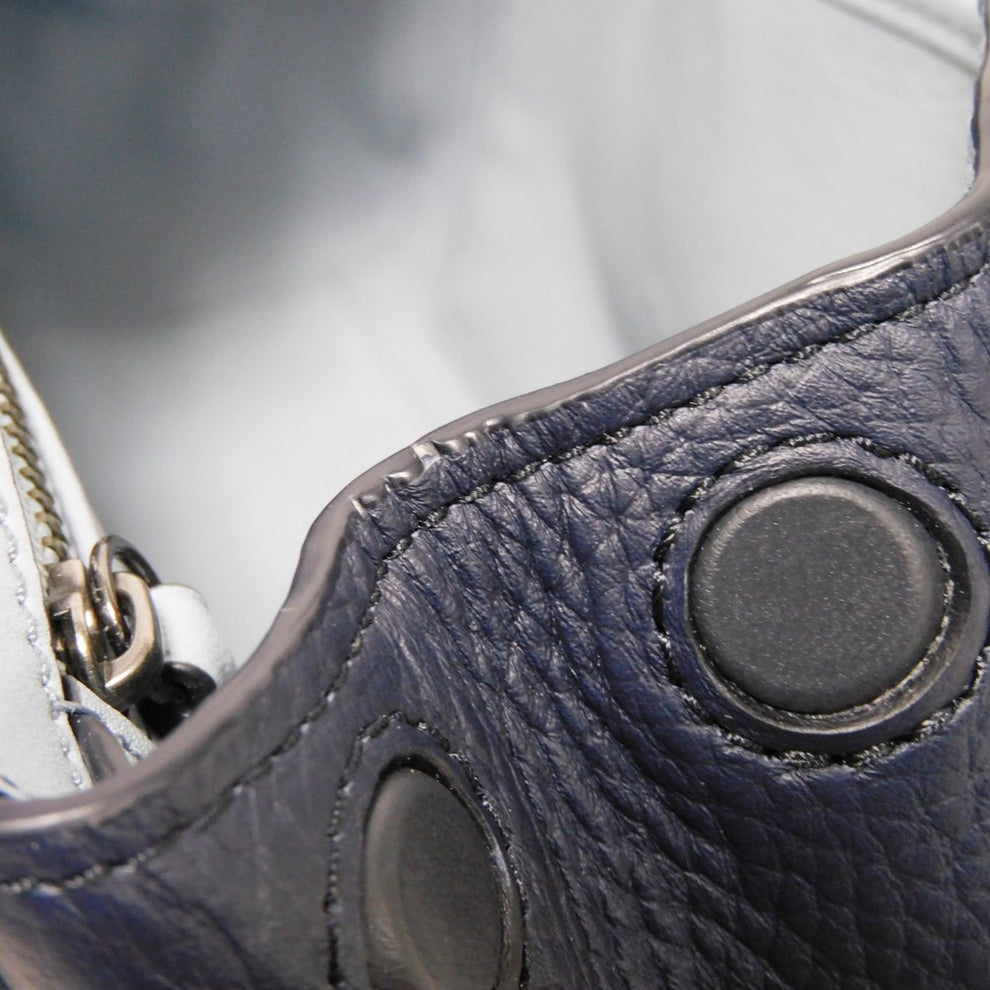 Coach Drifter Shoulder Bag Python Suede Pebble Light Blue