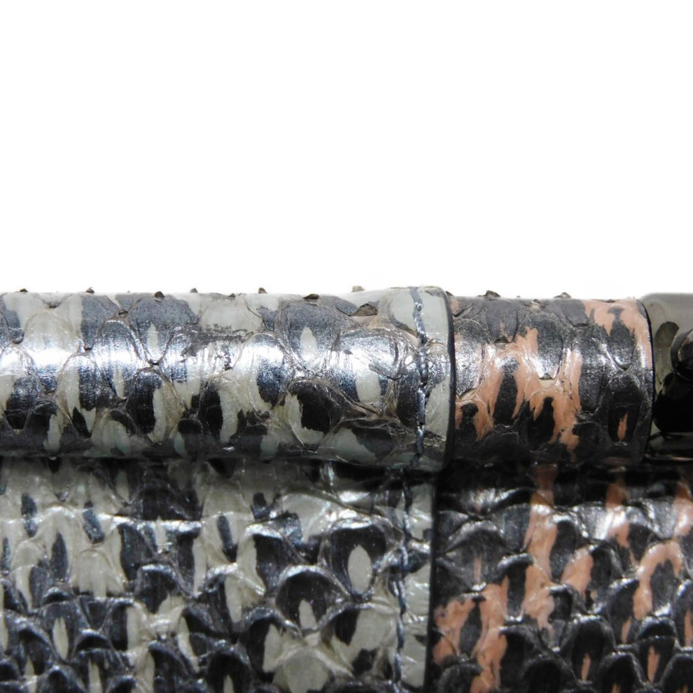 Coach Drifter Shoulder Bag Python Suede Pebble Light Blue