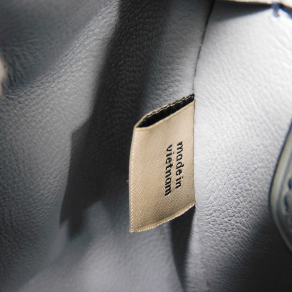 Coach Drifter Shoulder Bag Python Suede Pebble Light Blue