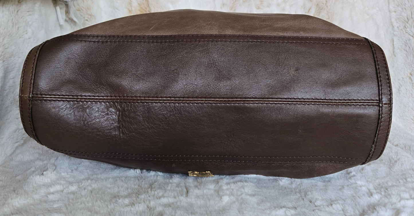 Burberry Brown Ombre Leather Shopper Tote