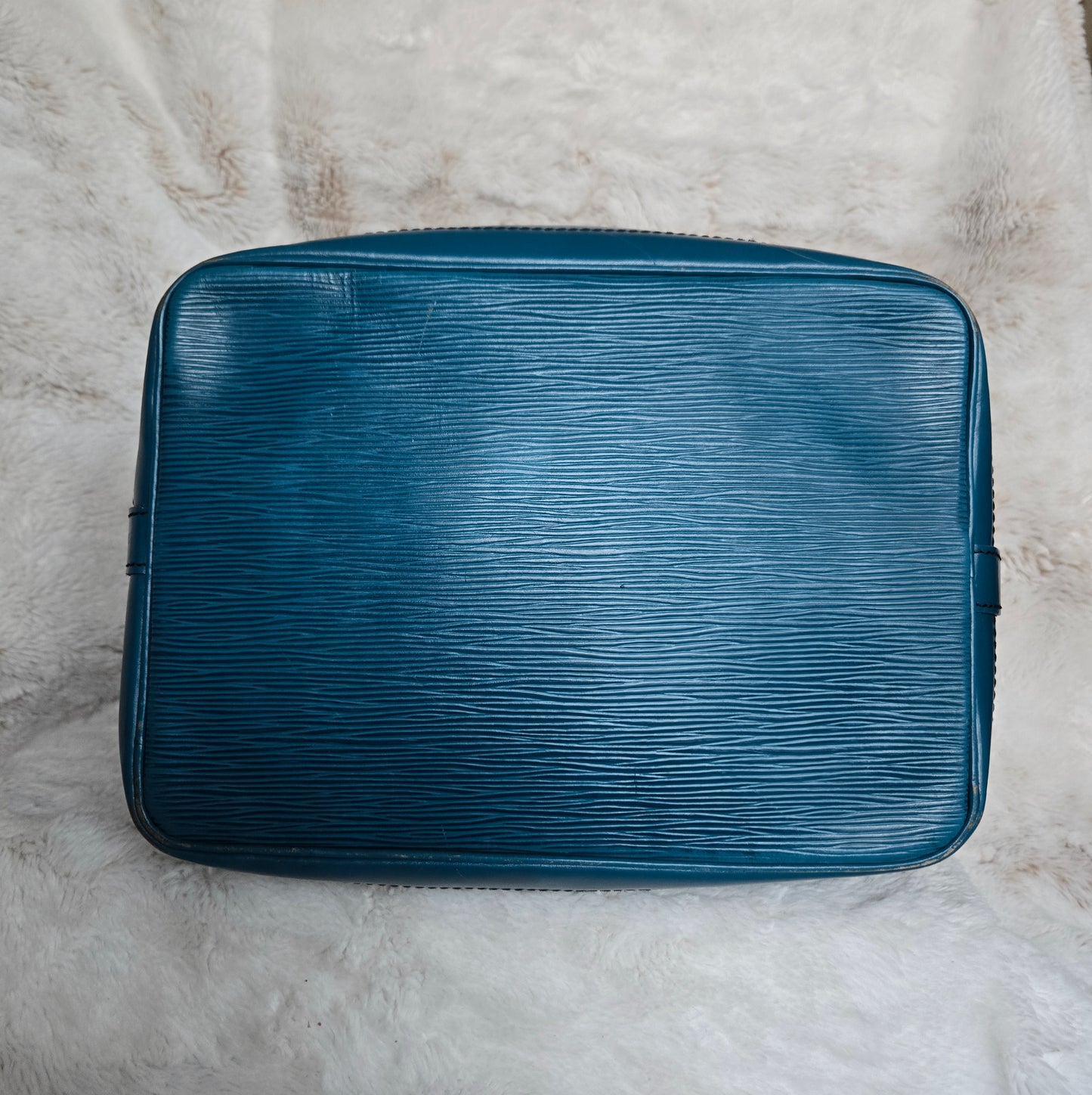 LOUIS VUITTON Shoulder Bag Leather blue Epi Noe