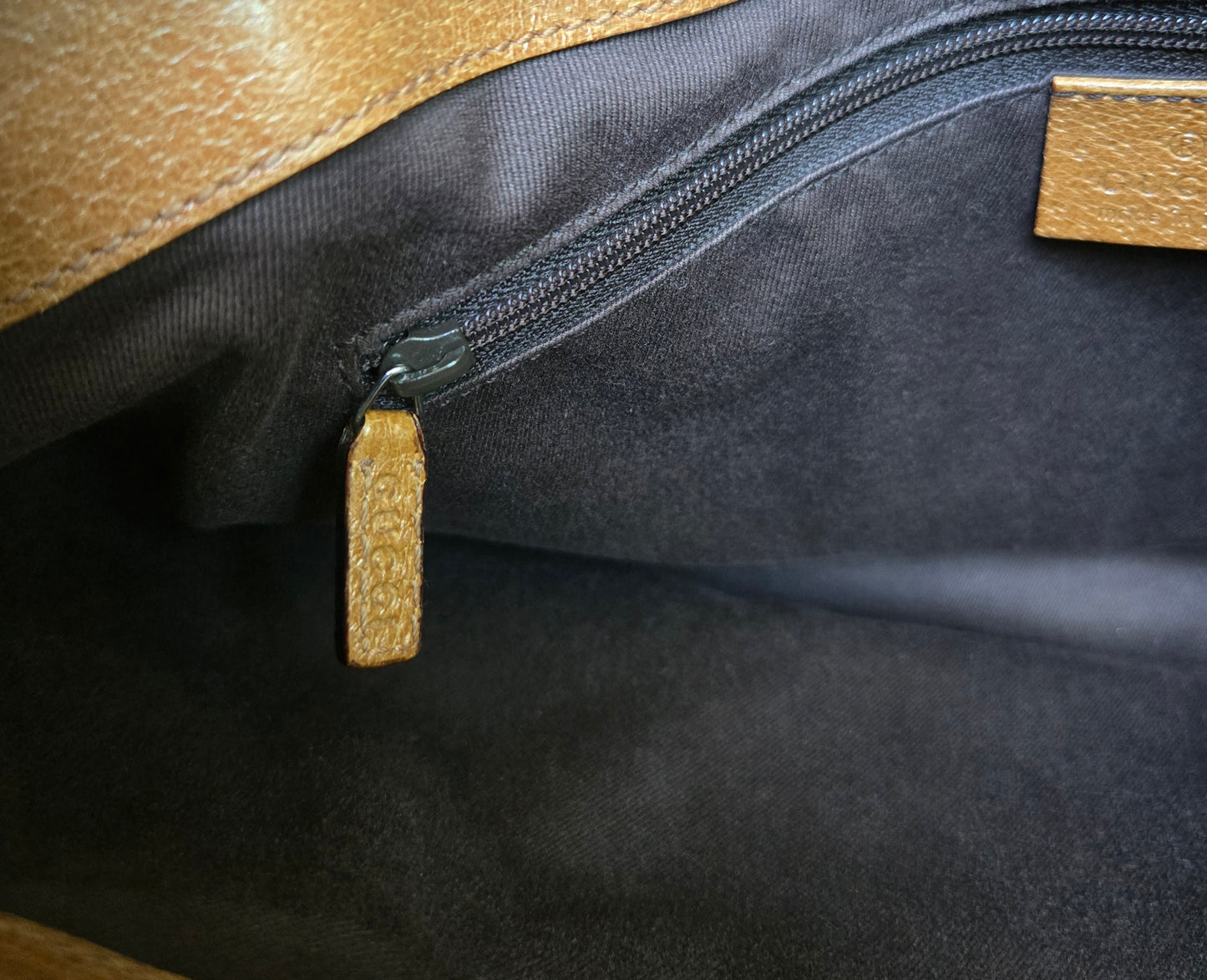 GUCCI GG Canvas Tote Bag Pink Brown