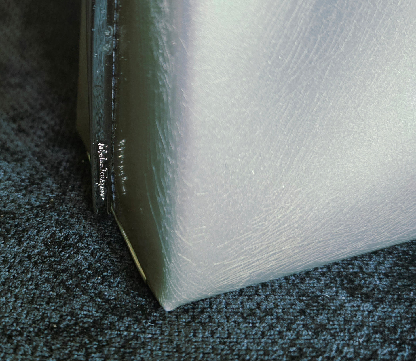 Salvatore Ferragamo Leather Shoulder Bag Silver/ Calfskin