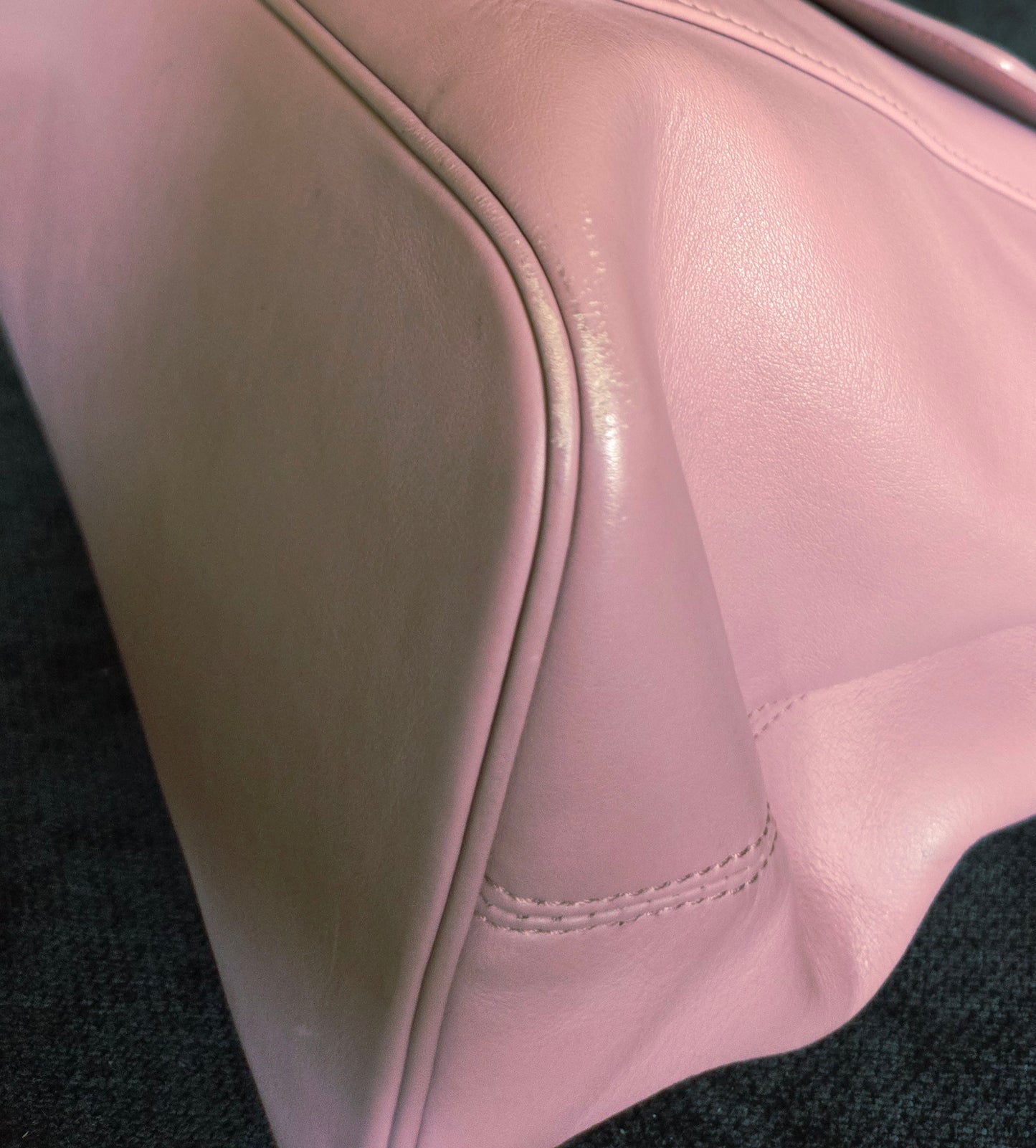 BVLGARI  Shoulder Bag Pink Gold Hardware leather