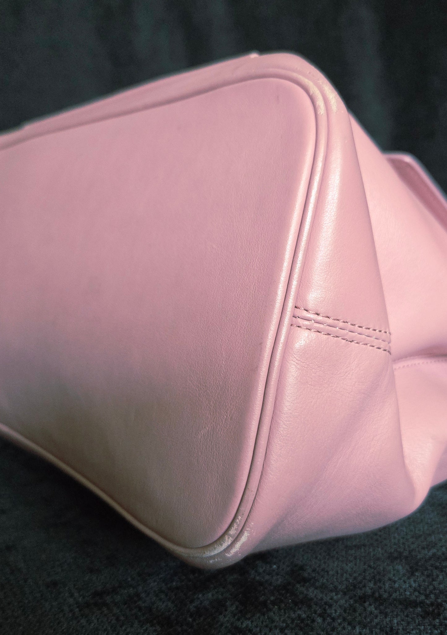 BVLGARI  Shoulder Bag Pink Gold Hardware leather