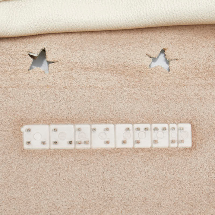 Jimmy Choo Leather Python Star Punching 2way Bag Beige Tote