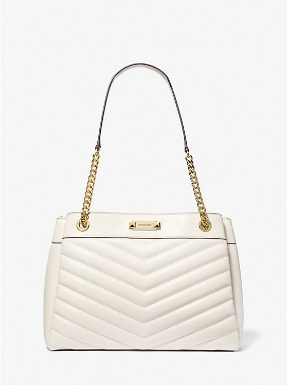 MICHAEL KORS WHITNEY MEDIUM QUILTED Tote bag OPTIC WHITE