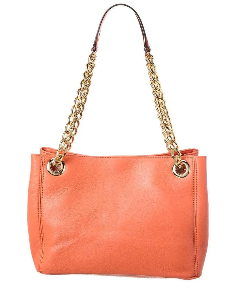 Valentino by Mario Valentino Luisa Embossed Leather Tote Shoulder bag Orange