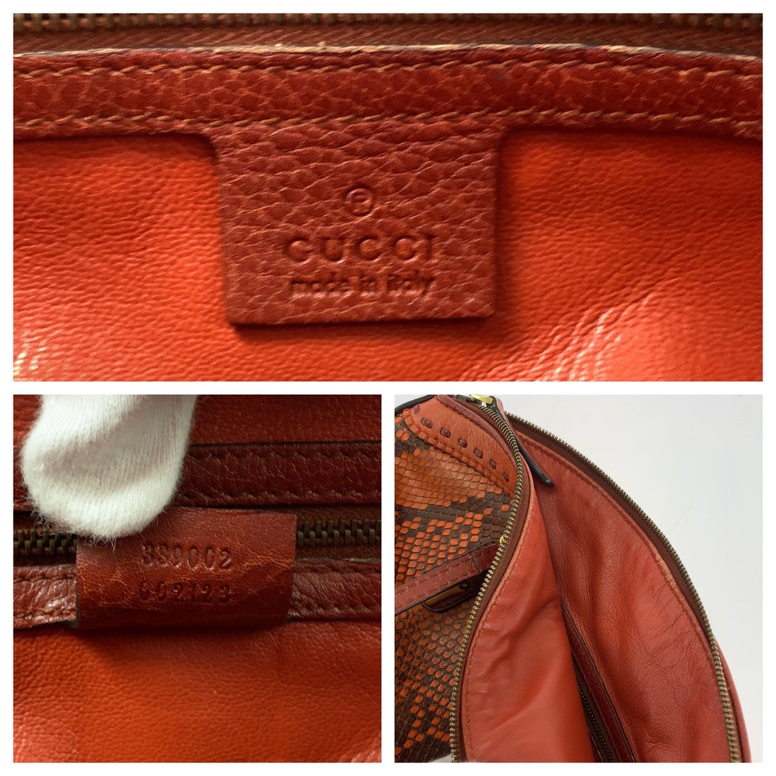 GUCCI Bamboo Python 2way Shoulder bag