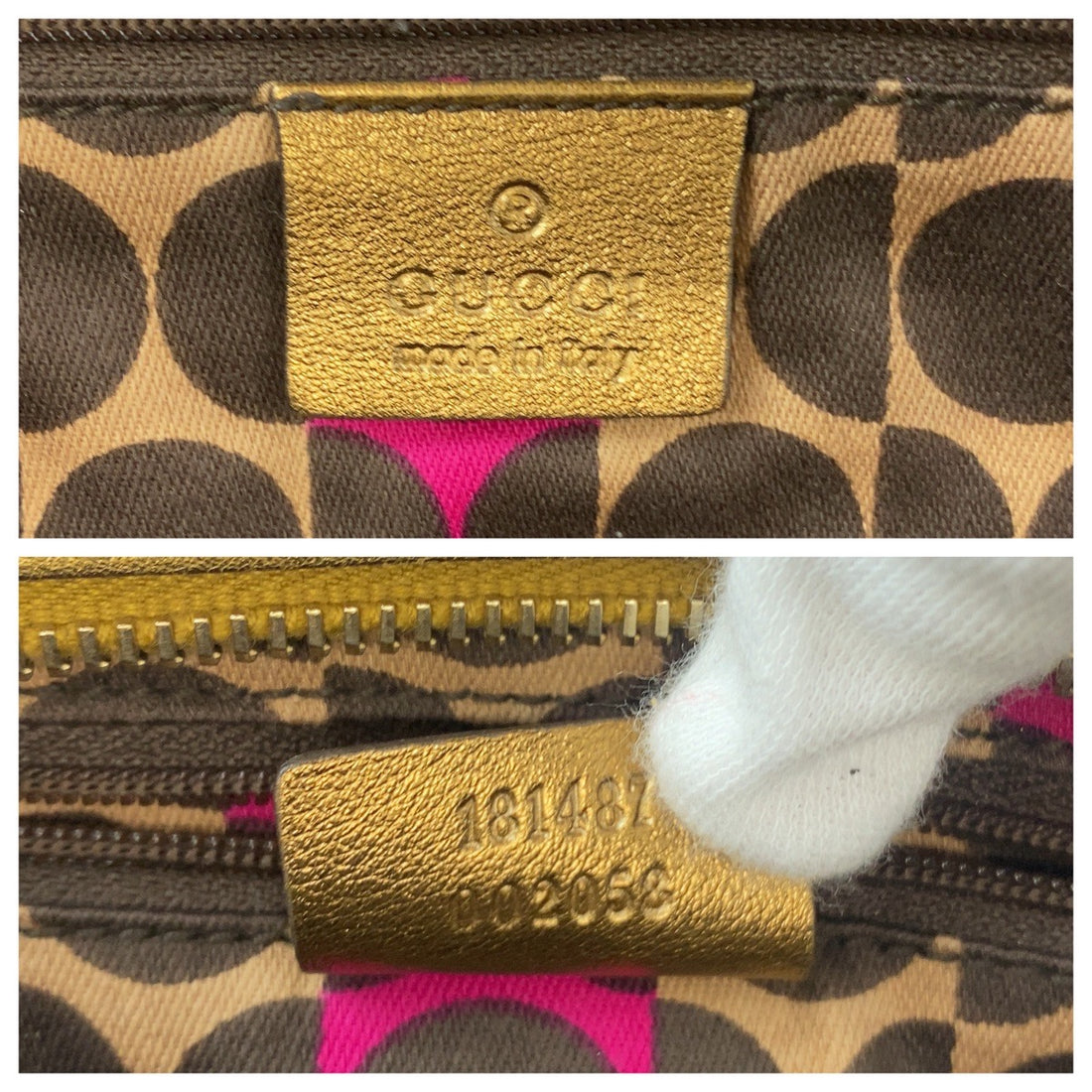 GUCCI Python leather Gold Shoulder