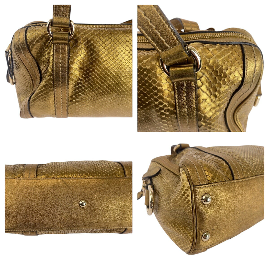 GUCCI Python leather Gold Shoulder