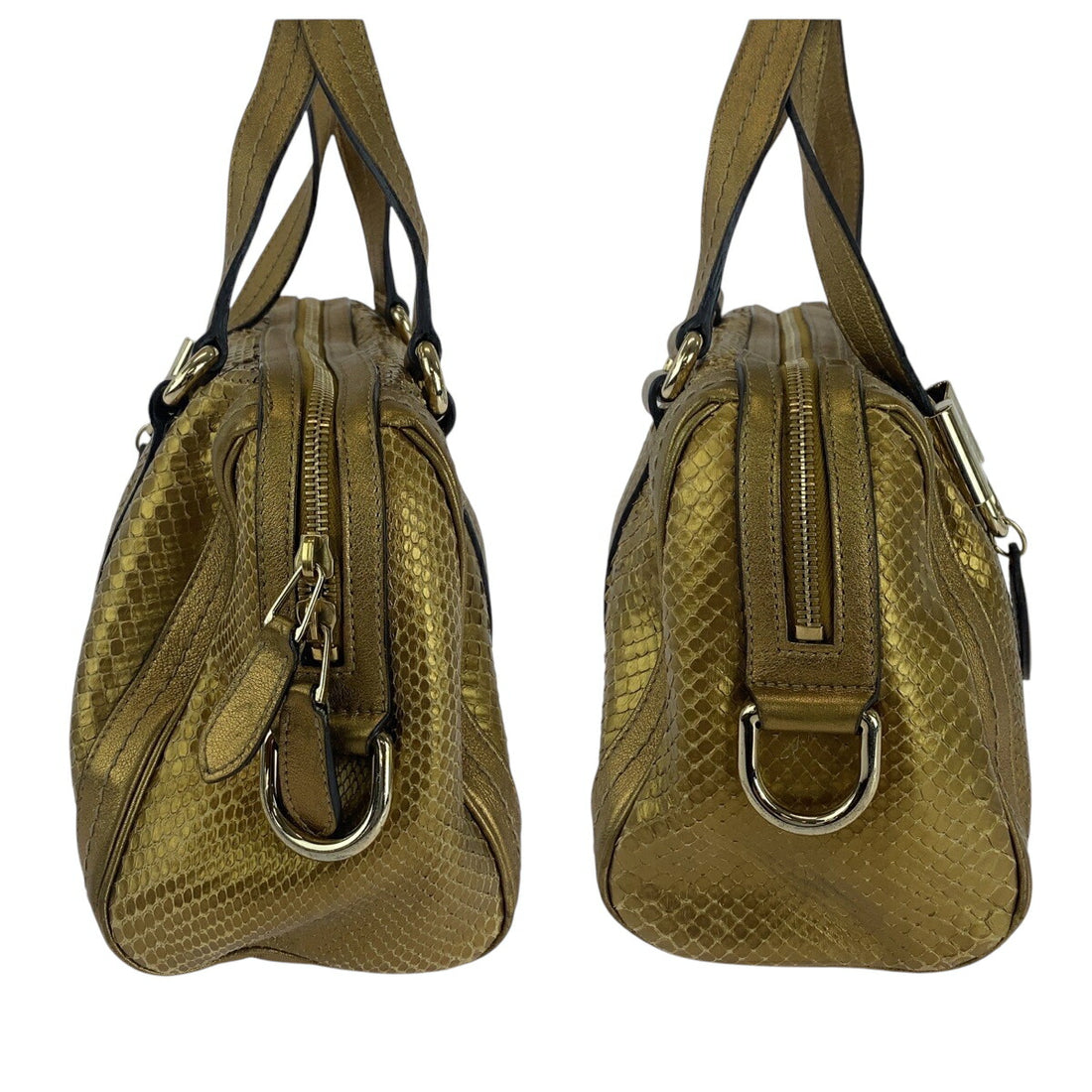 GUCCI Python leather Gold Shoulder