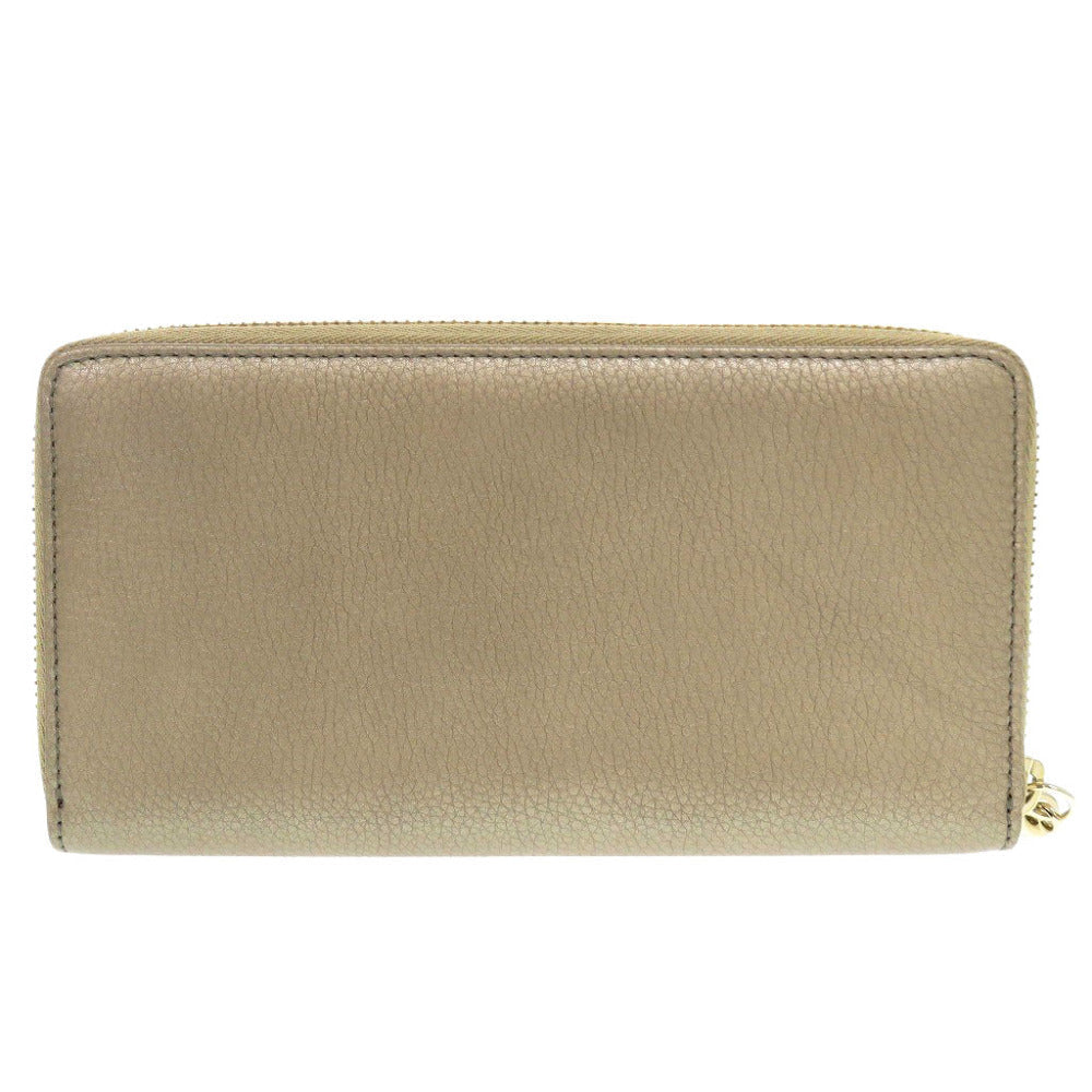 GUCCI Long Wallet Leather gold Soho