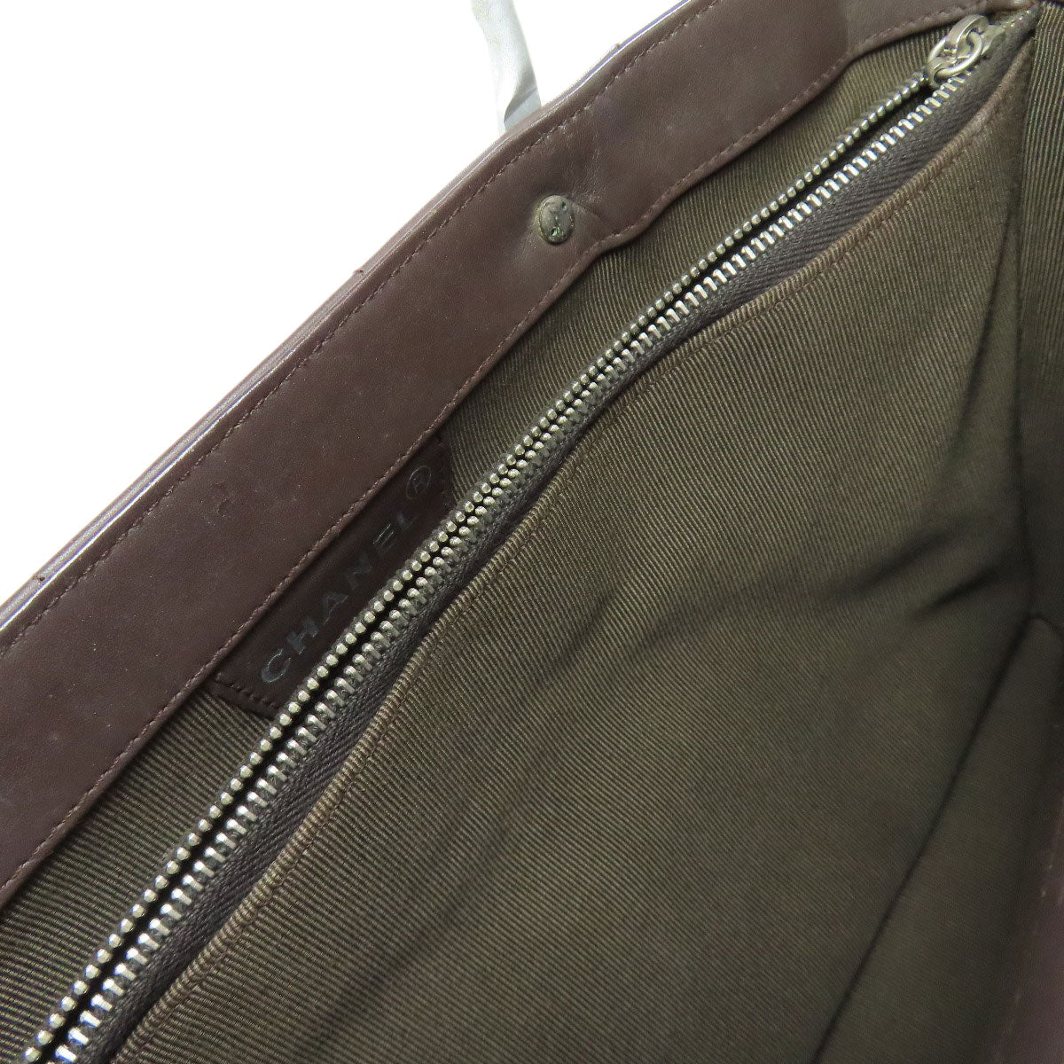 CHANEL Chocolate Bar Lambskin Handbag