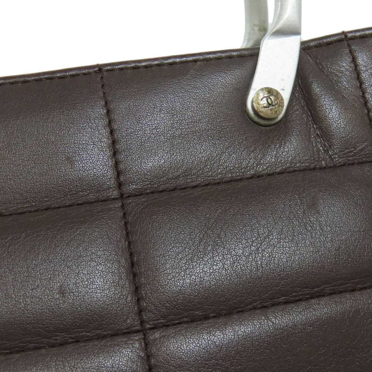 CHANEL Chocolate Bar Lambskin Handbag