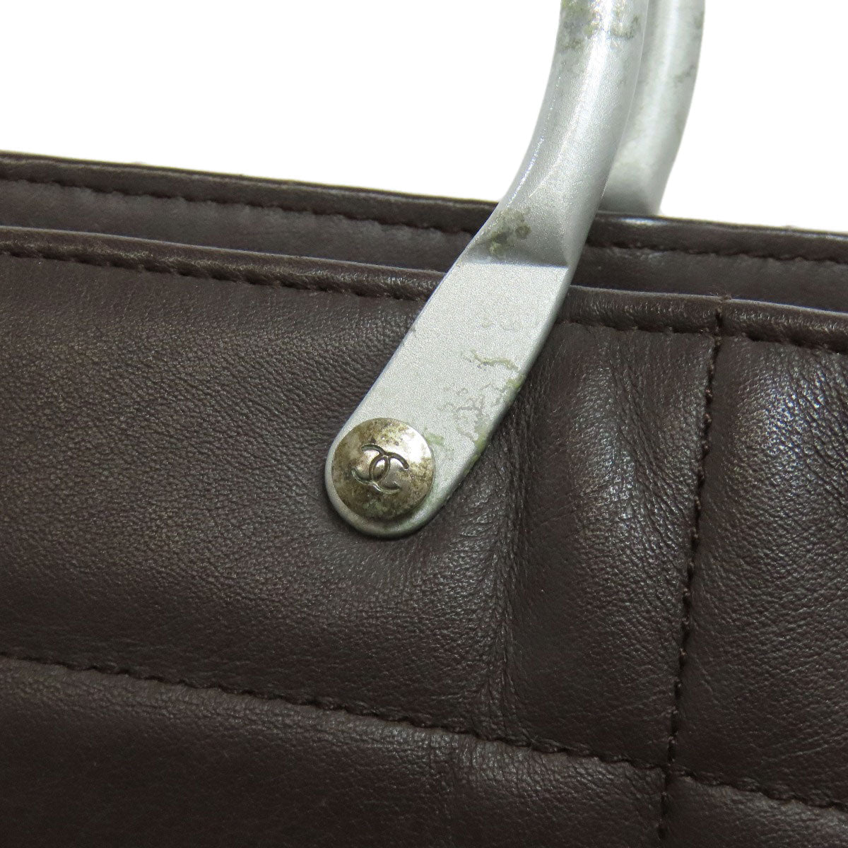 CHANEL Chocolate Bar Lambskin Handbag