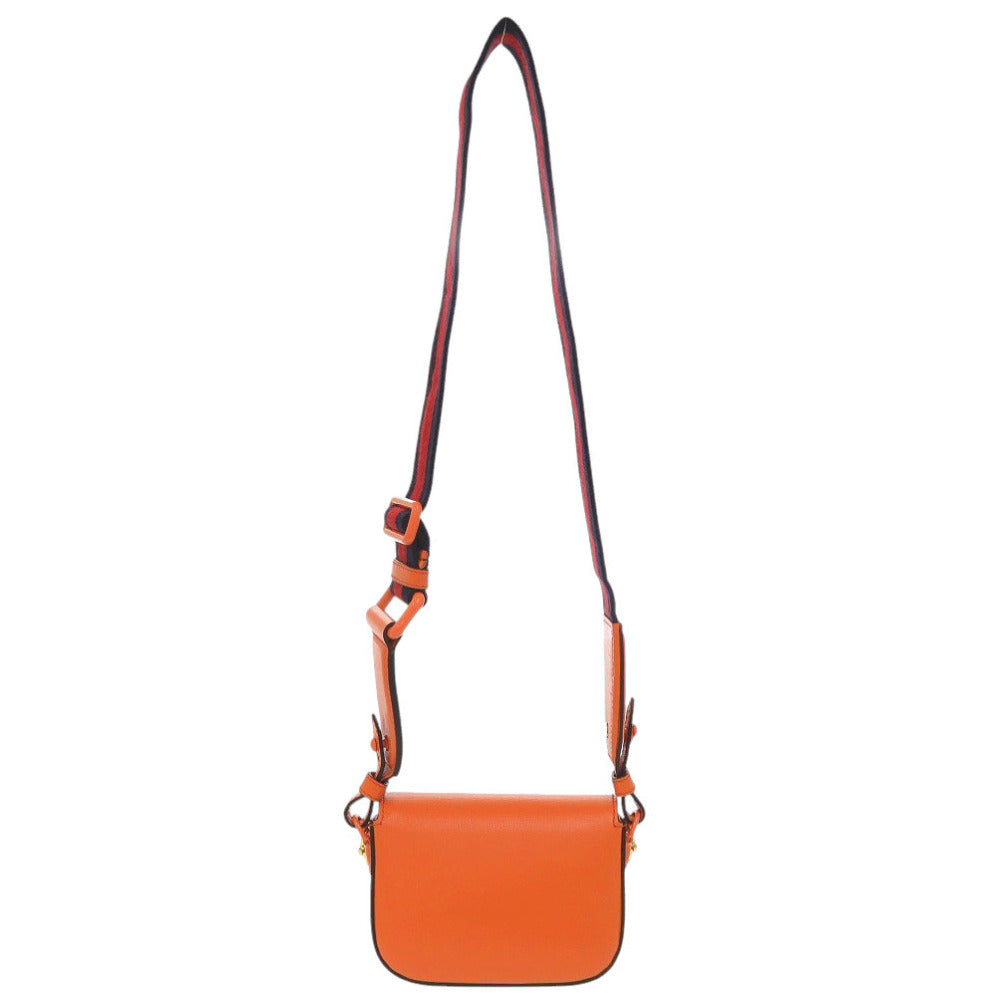 Gucci Orange Mini Leather Horsebit 1955 Web Satchel