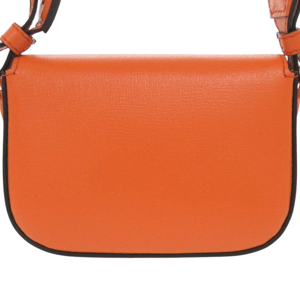 Gucci Orange Mini Leather Horsebit 1955 Web Satchel