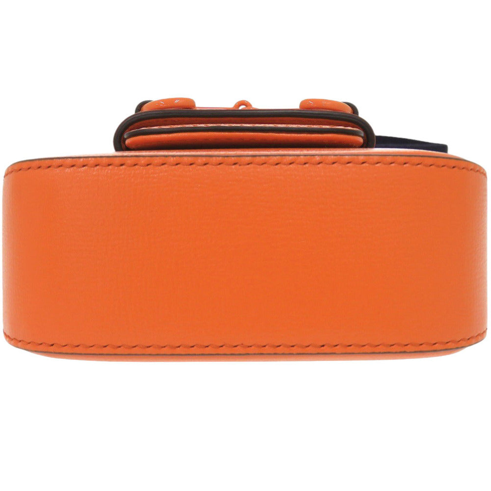 Gucci Orange Mini Leather Horsebit 1955 Web Satchel