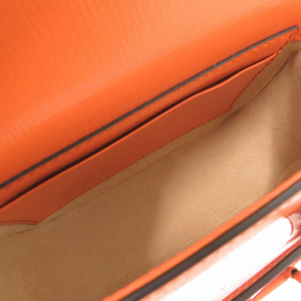 Gucci Orange Mini Leather Horsebit 1955 Web Satchel