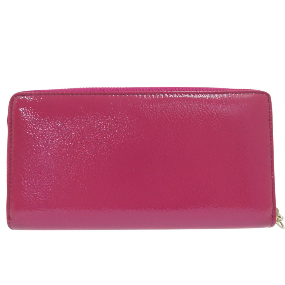 GUCCI Long Wallet Patent leather purple SOHO