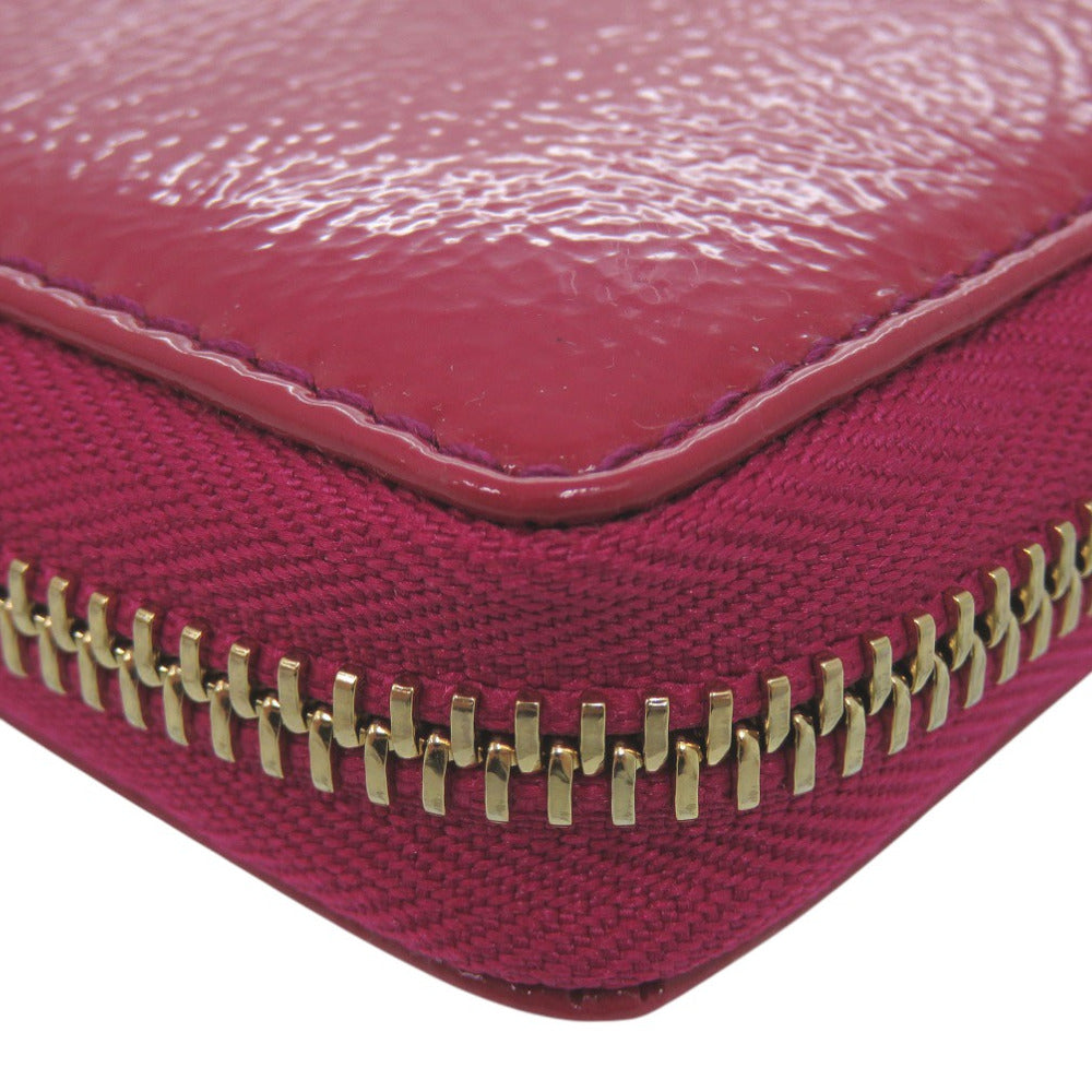 GUCCI Long Wallet Patent leather purple SOHO