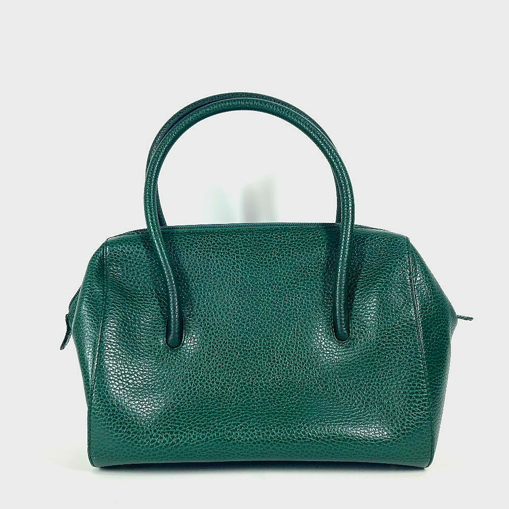 CARTIER Handbag leather green logo Top Handle