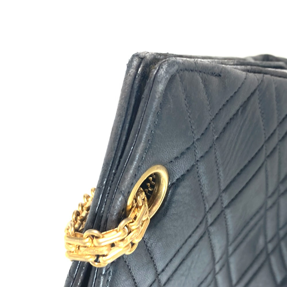 CHANEL Shoulder Bag lambskin black With Chain Bag Quilted Matelasse