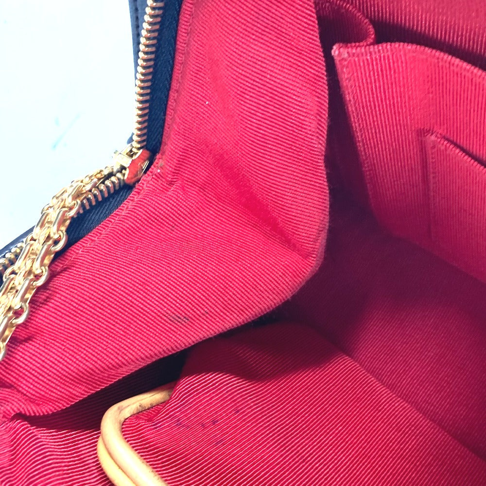 CHANEL Shoulder Bag lambskin black With Chain Bag Quilted Matelasse