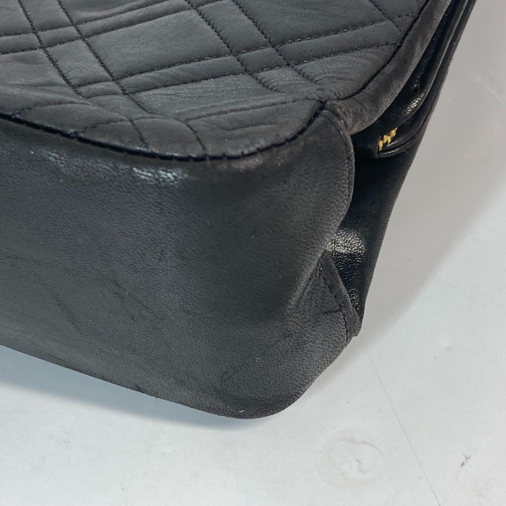 CHANEL Shoulder Bag lambskin black With Chain Bag Quilted Matelasse