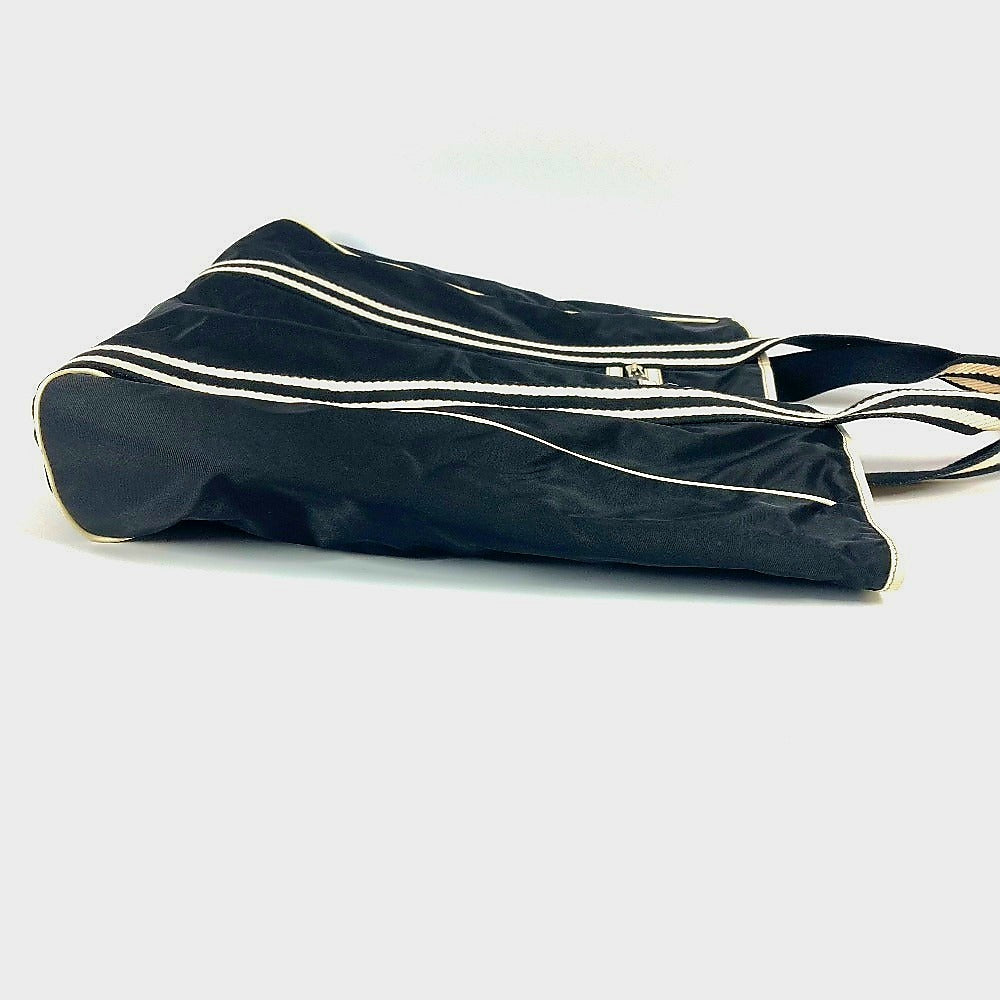 GUCCI Shoulder Bag Tote Nylon black Logo