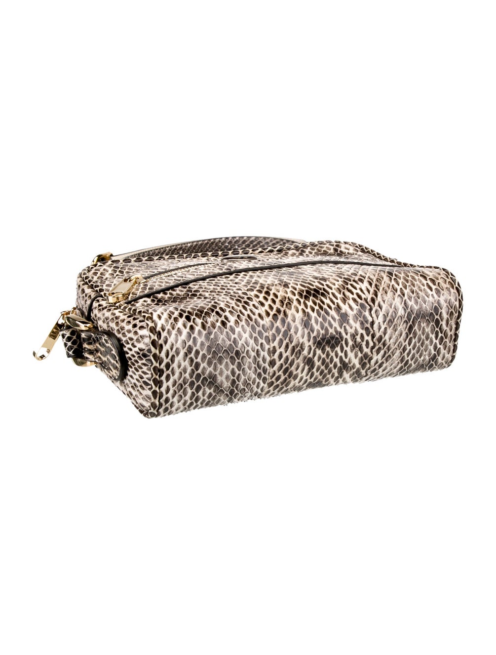 GUCCI Ophidia Phyton Leather Shoulder bag Beige