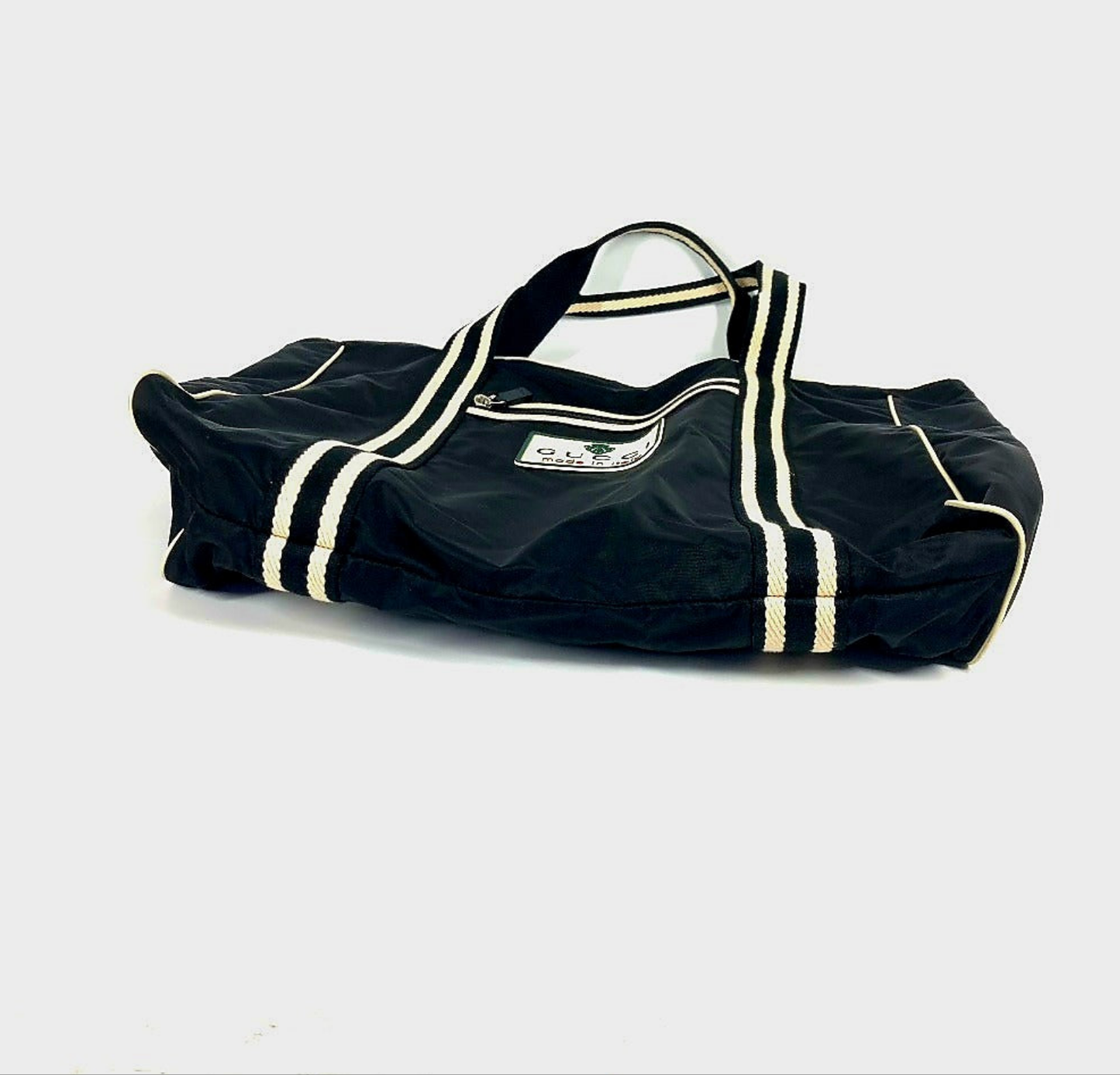 GUCCI Shoulder Bag Tote Nylon black Logo