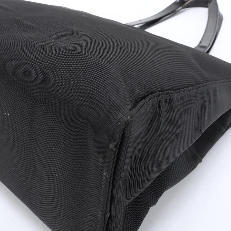 GUCCI Tote Bag Leather Nylon Black