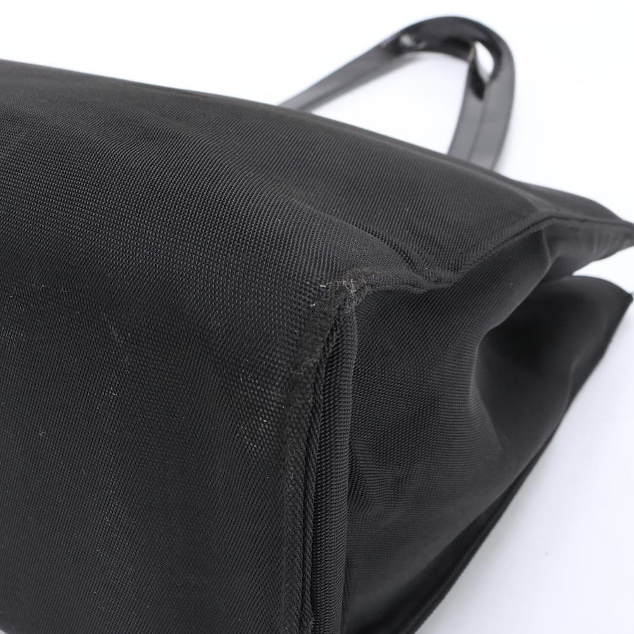 GUCCI Tote Bag Leather Nylon Black