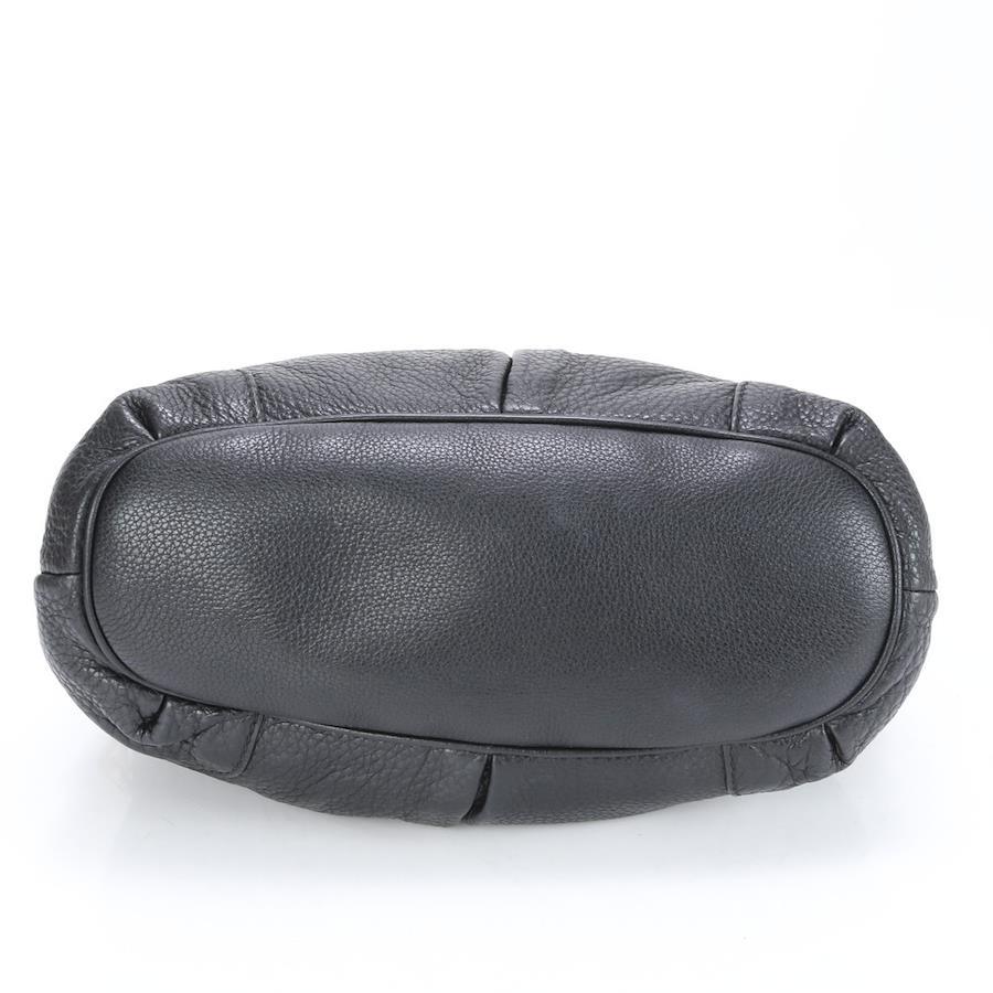 GUCCI Shoulder Bag Leather Black