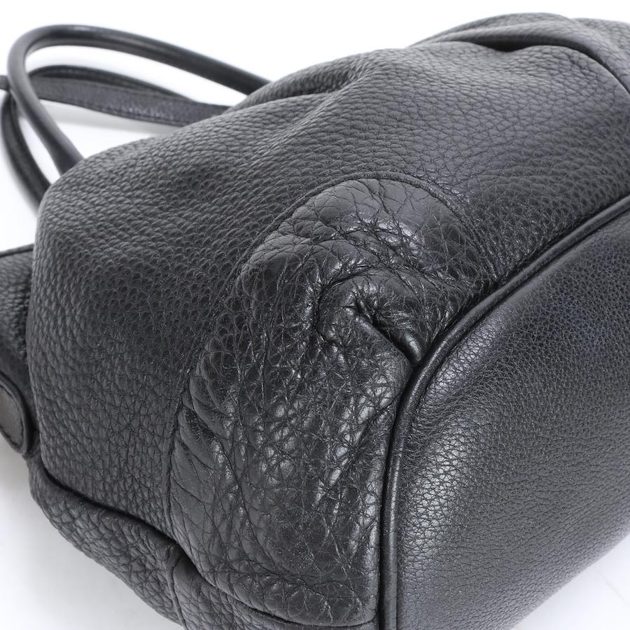 GUCCI Shoulder Bag Leather Black