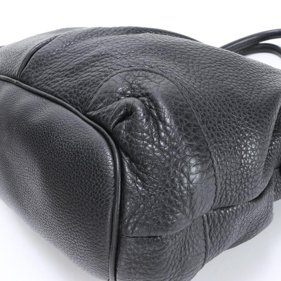 GUCCI Shoulder Bag Leather Black